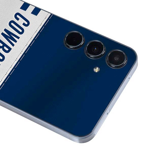 NFL Dallas Cowboys White Striped Galaxy A55 5G Skin